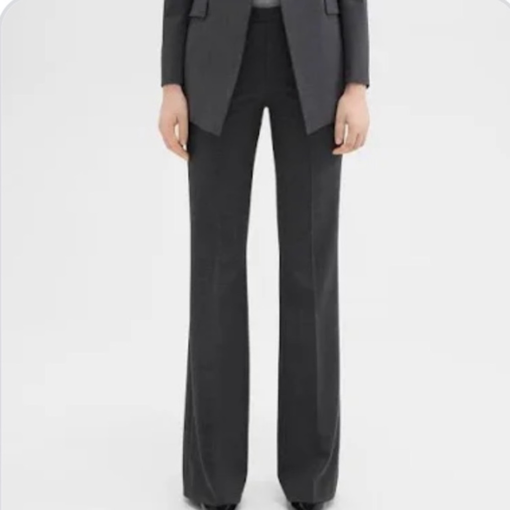 Burberry Gray Lined Wool Trousers Size 2 - Picture 15 of 15